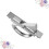 Tatami Cabinet Handle Hidden Grip Pull Silver 2pcs 5