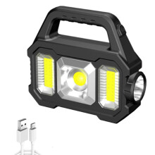Lanternă solară cu încărcare USB, rezistentă la apă, lanterne de exterior reîncărcabile cu LED, lampă de camping, 2500mAh, lumină de lucru