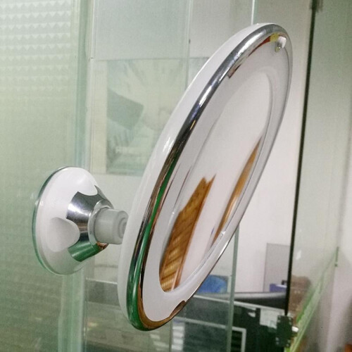 HONCLL Καθρέφτες μακιγιάζ LED περιστροφής 360 μοιρών στρογγυλοί βεντούζας 7x 2