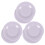 6pcs Miniature Doll House Decorative Plate Model Plastic Plate Model Doll House Tableware 5