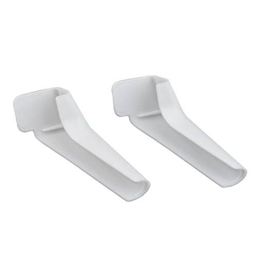 4PCS White RV Rain Gutter Spout Long Version Left & Right Driver & Passenger 1