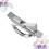 Tatami Cabinet Handle Hidden Grip Pull Silver 2 pcs 7