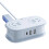 Light Blue Multi-Function Power Strip, USB & Type-C Charging Ports, Compact Power Organizer for Home, Office & Dorm 1