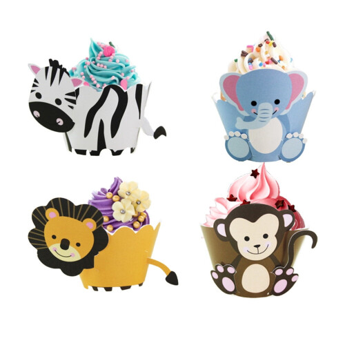 Είδη Διακόσμησης για Cupcakes σε Ποικιλία Χρωμάτων, Τρισδιάστατο Σχήμα, Γαμήλιο 2