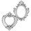 LITINKIMI Picture Frames Resin Silver 2Pcs 4.3x3.5x0.4In 8