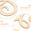 Lettre décorative en bois classique, beige, 1 pièce 5