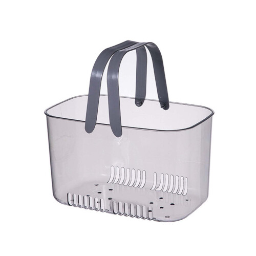 Portable Plastic Shower Storage Basket with Handle, Organizer Bin for Bathroom, Kitchen, and Dorm 1