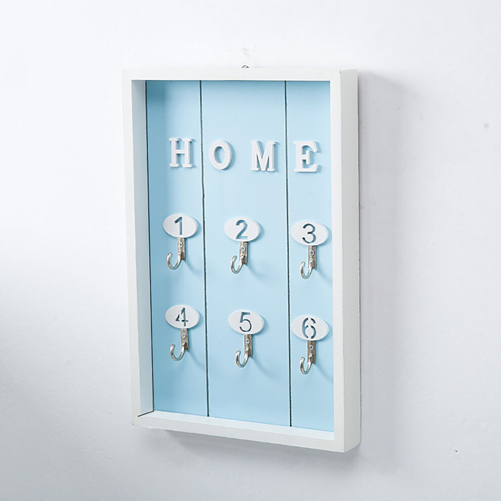 Clearance Hooks Under $10,Wall Mounted Key Hook Rack Wood Floating Storage Shelf For Home Wall Decorations 9132278122809