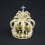 Bridal Headband Crown Tiara Crown Golden 1Pack 3
