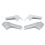 White RV Rain Gutter Spout Long Version 4PCS 4