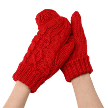 Mens Gloves for Cold Weather Leather Gloves for Women Warm Gloves Thermal Gloves Heated Gloves Gym Gloves for Men One Size Red One Size