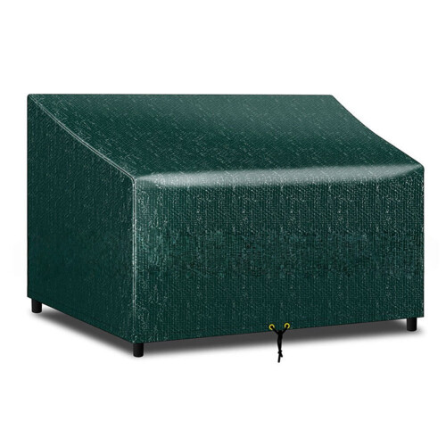 PE Multi-Person Bench Cover Waterproof Sunproof Dustproof Cover with Drawstring