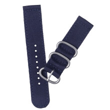 1 set ersättningsarmband för smartklocka, tvådelat nylonarmband, 2 mm tjocklek, slät textur