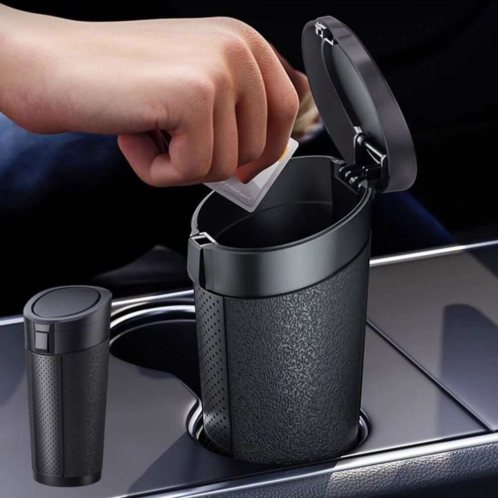 Car Mounted Garbage Bin, Cup Holder Trash Can, Portable Automotive Waste Basket, Leak-Proof Car Trash Container 9405492505674