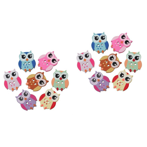 Set of 2 Sewing Project Buttons Kids Scrapbooking Buttons 2