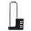 Adjustable U-Shaped Combination Padlock with 4-Digit Code for File Cabinets,Wardrobes,and Doors 1