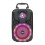 Portable Bluetooth 5.0 Speaker with Handle, RGB Lights, USB/SD Playback, Karaoke Support, Wired Mic & USB Charging — Compatible with iOS/Android 1