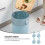 Blue Trash Bag Clamp for Home Use, Magnetic Clip for Garbage Can, 4Pack 4