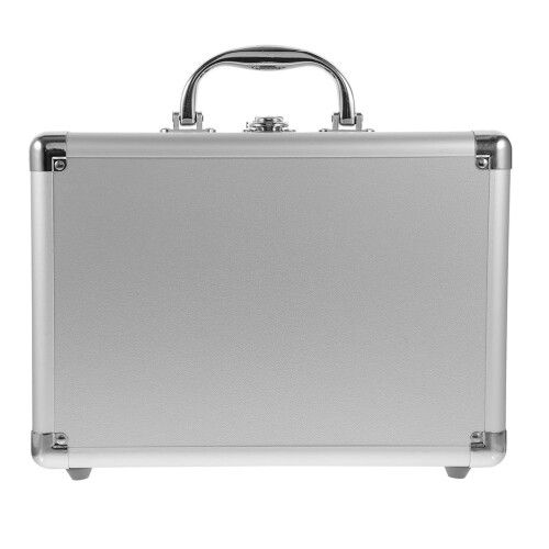 Hard Aluminum Alloy Briefcase with Handle for Outdoor Tool Storage and Scratch Protection