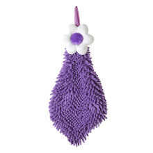 Eggss Flower Flower Hanging Chenille Hand Towel For Household Children And Adults