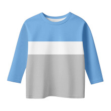 Royal Blue Brunch Tee for Kids – 3/4 Sleeve Crew Neck Thermal Top, Compatible with Fall/Winter 2026, Ages 4