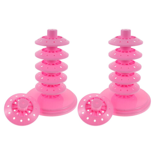 tabletop lollipop stand Cake Pop Stand PP Adjustable Layers Home Users for Parties 2Pcs 2