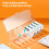 Οργανωτής κουτιού αποθήκευσης επαγγελματικών καρτών | Υλικό PET | Λευκό | 26x10x7,5 εκ. | 4