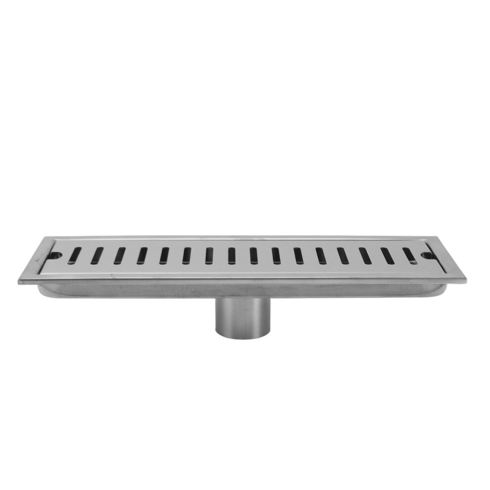12 Inch Rectangular Stainless Steel Shower Drain | Odor Proof, Rustproof Bathroom Floor Drain 5051387655227