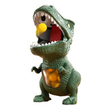 Dinosaur Target Shooting Game, With Ball Launcher And Miniature Prehistoric Creature Models, Outdoor Fun Toy
