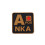 Blood Type POS NKA Medical PVC Patch, 3D Rubber, Noctilucent 1