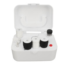 Tragbarer automatischer Spulenwickler – Kompakt, 13,8x8,5x10,4 cm, Weiß