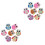 Set of 2 Sewing Project Buttons Kids Scrapbooking Buttons 1