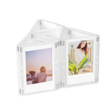 5 Pcs Magnetic Picture Frames for Polaroid & Fujifilm Instax (2x3"), Mini Clear Collage Set Compatible with Refrigerator