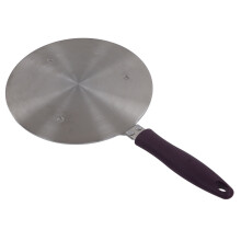 Stainless Steel Induction Adapter Plate with Purple Handle 19.5cm Kitchen Accessory