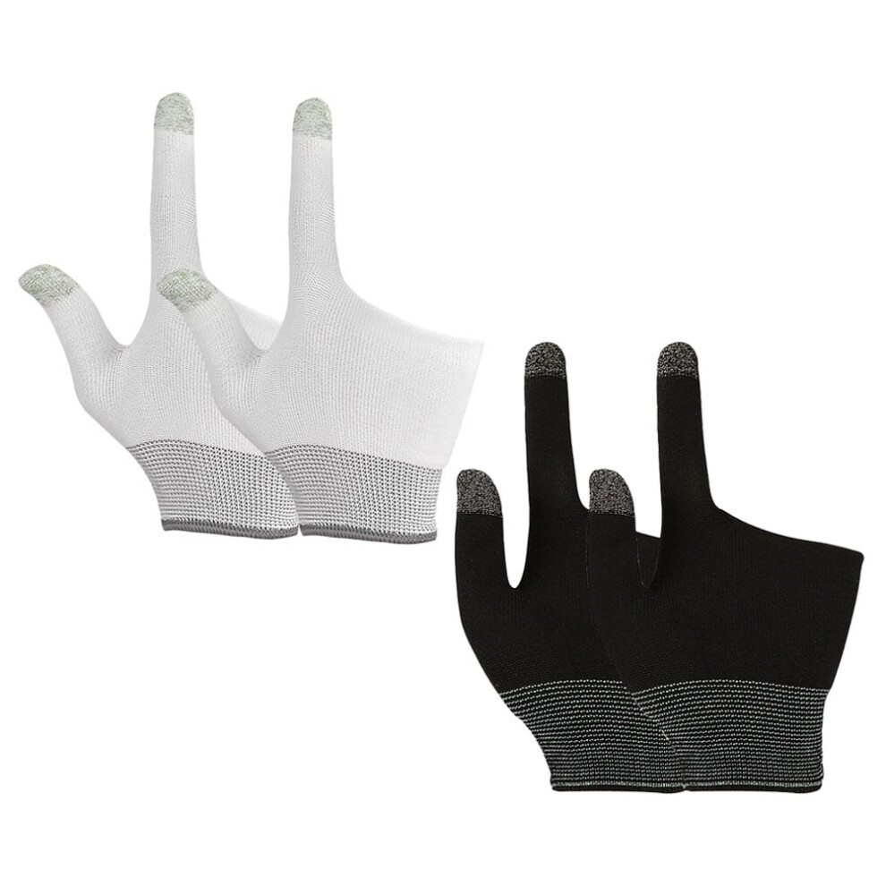 2Pairs Elastic Thumb Sleeves Mobile Gaming Finger Gloves In Assorted Colors 9405492506688
