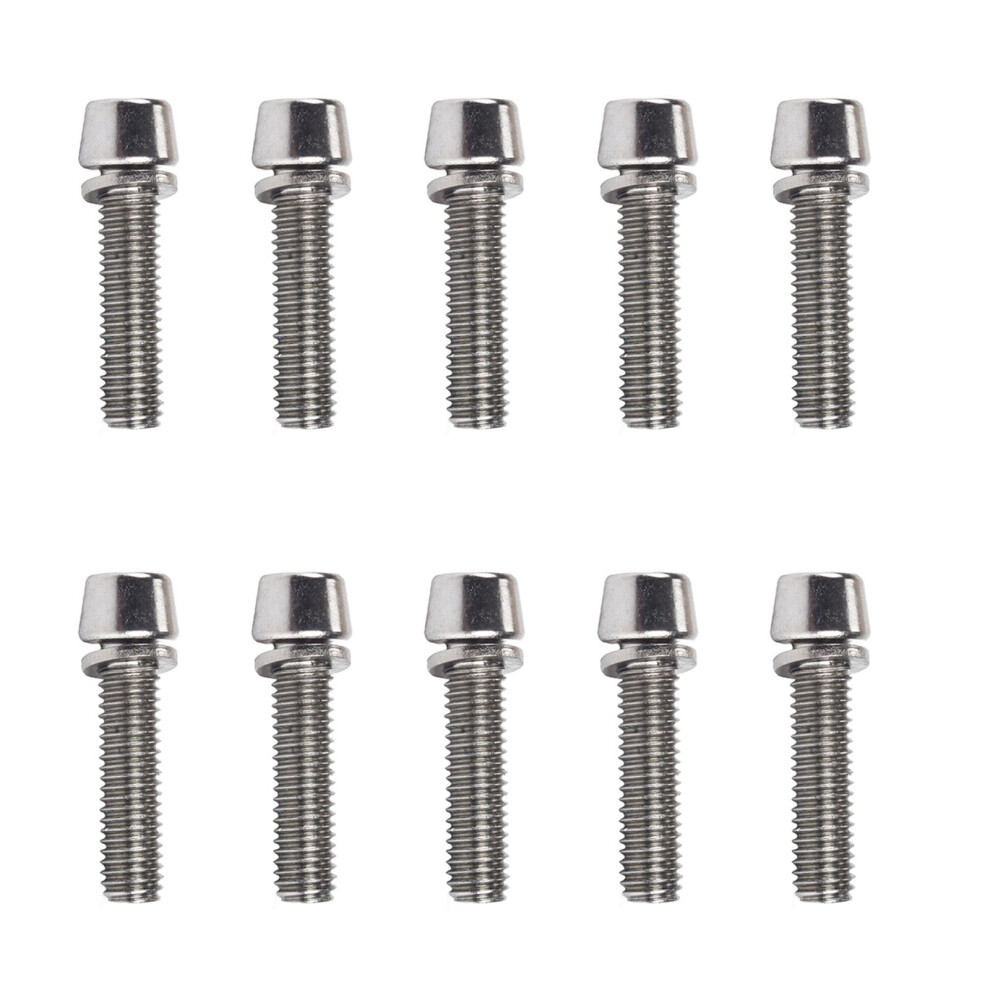 Feamos Bike Disc Brake Caliper Bolts Bike Stem Bolts 5X20mm/M6x20mm Bicycles Stem Screw Bolts With Spacer Bike Handlebar Part 9401284842064