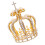 Bridal Headband Crown Tiara Crown Golden 1Pack 1