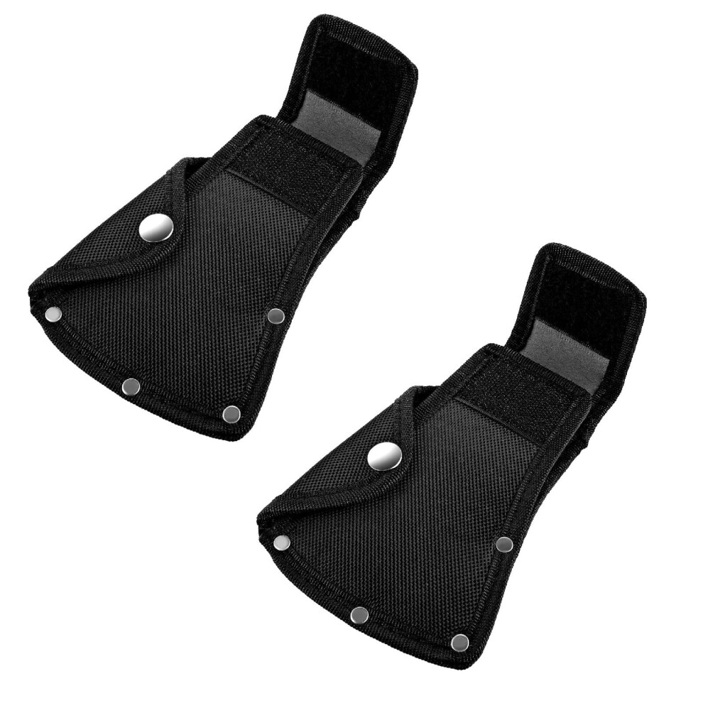 Leather Axe Head Cover Portable Hatchet Protector 2Pc Black 9104145147031