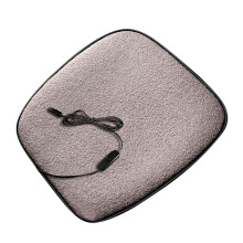 Almohadilla calefactable para asiento de coche, calentador eléctrico portátil de felpa para asiento de coche, ideal para invierno, oficina y hogar