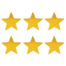 6pcs Reflective Star Decals for Car Motorcycles Night Visibility Safety Stickers Enhanced Nighttime Safety Easy to Apply