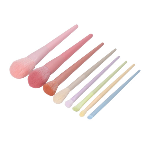 8pcs Professional Makeup Brush Set, Artificial Fiber Wool for Full Face