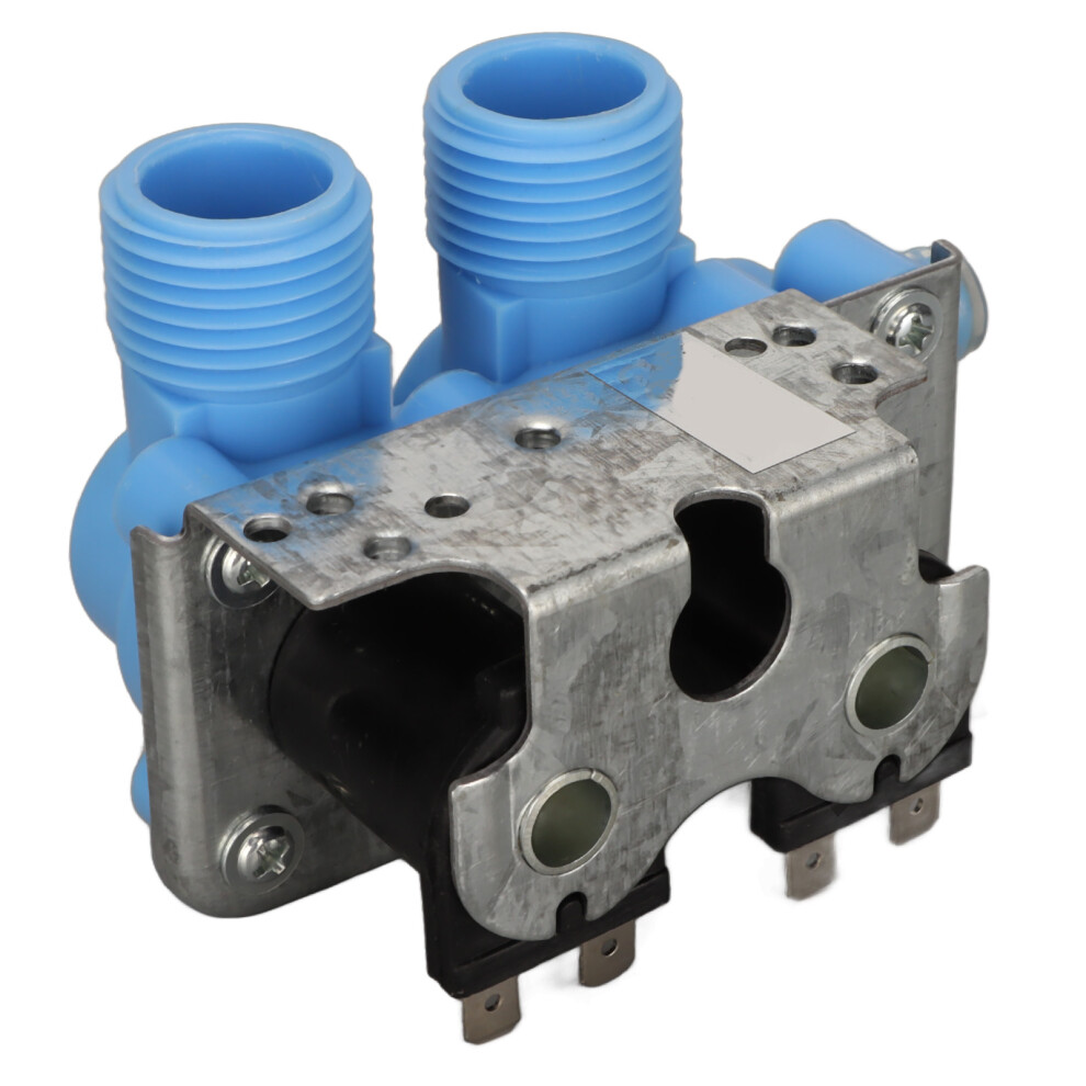 Double Head Pp Water Inlet Valve Replacement For Washer 110-120V Blue 4081356754027