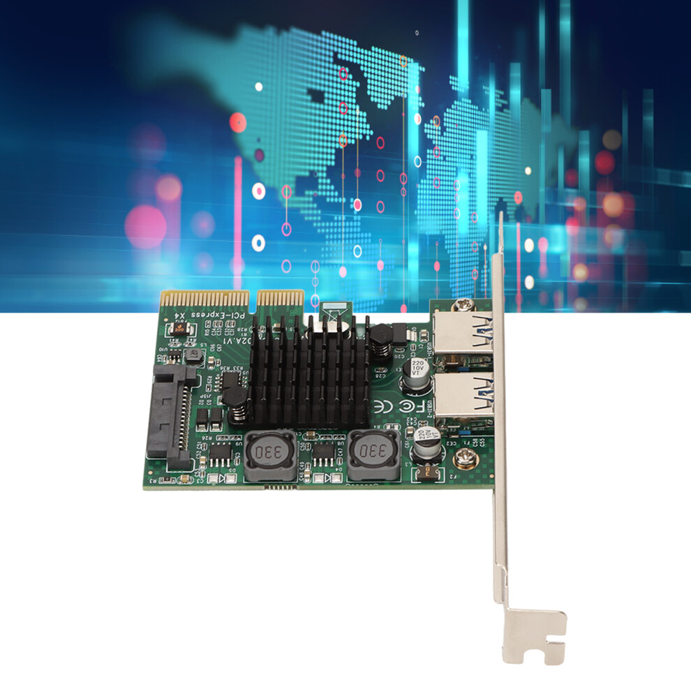 Usb3.2 Expansion Card 2 Ports 10Gbps Pcie X4/X8/X16 Compatible 9341390144686
