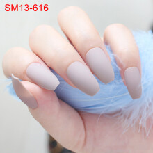 (Sm13-616) 24Pcs Matte Fake Nails - Full Tips Nail Art Set
