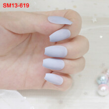 (Sm13-p255) 24Pcs Matte Fake Nails - Full Tips Nail Art Set