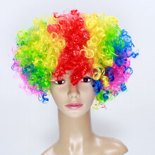 (Joker Wig) Colorful Joker Mask for Halloween & Cosplay