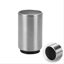 Premium Silver Beer Bottle Opener – Magnetic Auto Stainless Steel Push-Down, No Cap Escape, Quick Open for Kitchen, Bar, Restaurant (Compatible with