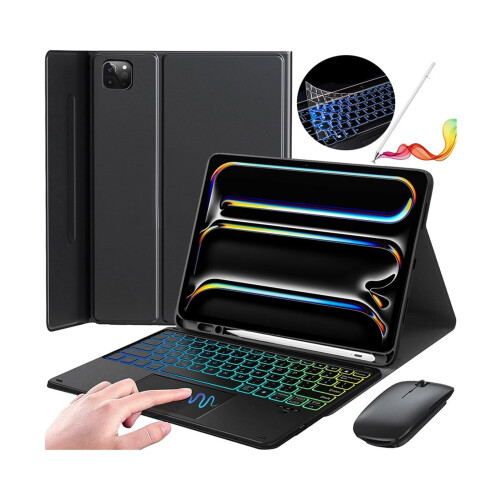 Touch Keyboard Mouse & Pencil Case compatible with iPad Pro 13'' 2024 - Ultimate Accessory Bundle