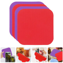 Assorted Color Rubber Jar Opener Pads Easy Storage and