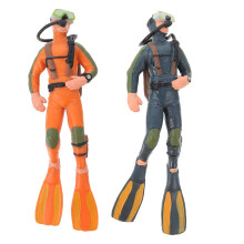 Scuba Diver Toy for Pool Assorted Color 2Pcs 4.7x1.6x1.0In